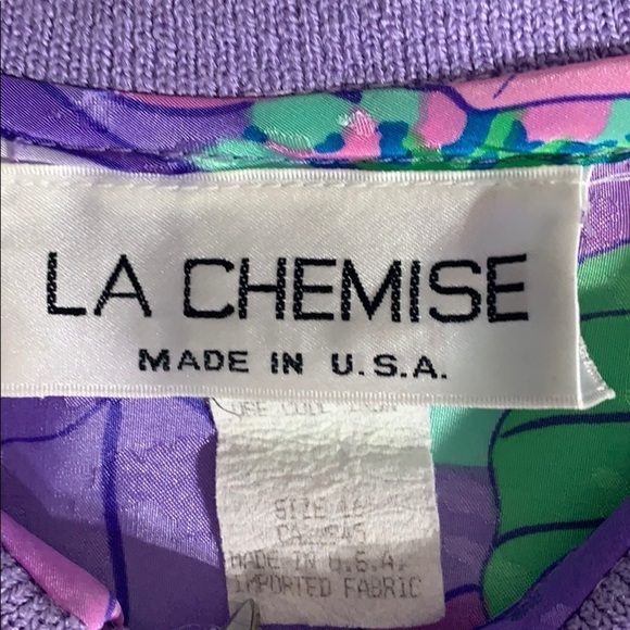 Vintage Button Floral Bomber Pullover plus 16 - Picture 4 of 6